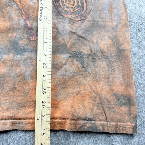 The Mountain T-Shirt Tie Dye Graphic Print Size Large Tribal Cave Drawing - Picture 5 of 9